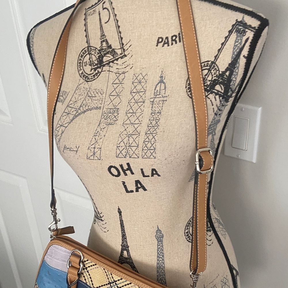 Giani Bernini Eucbutterfly Patchwork Dome Satchel… - image 4